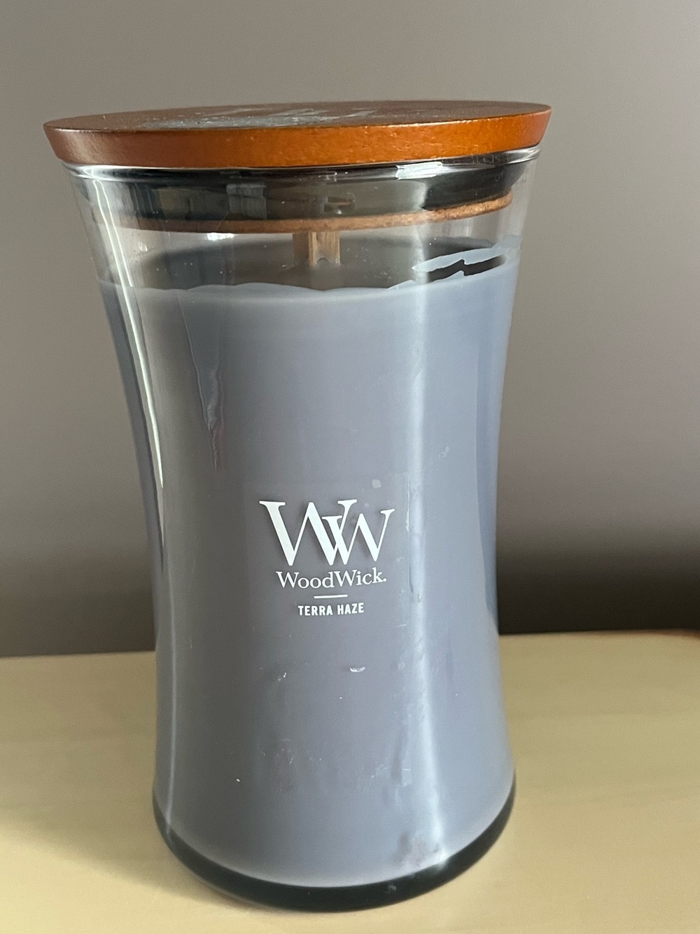 New WoodWick Terra  Haze Crackling Candle 21.5 Oz.